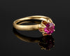 Lital - Ruby Engagement Gold Ring