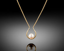 Load image into Gallery viewer, &quot;Pray&quot;- Horseshoe Pearl Necklace.